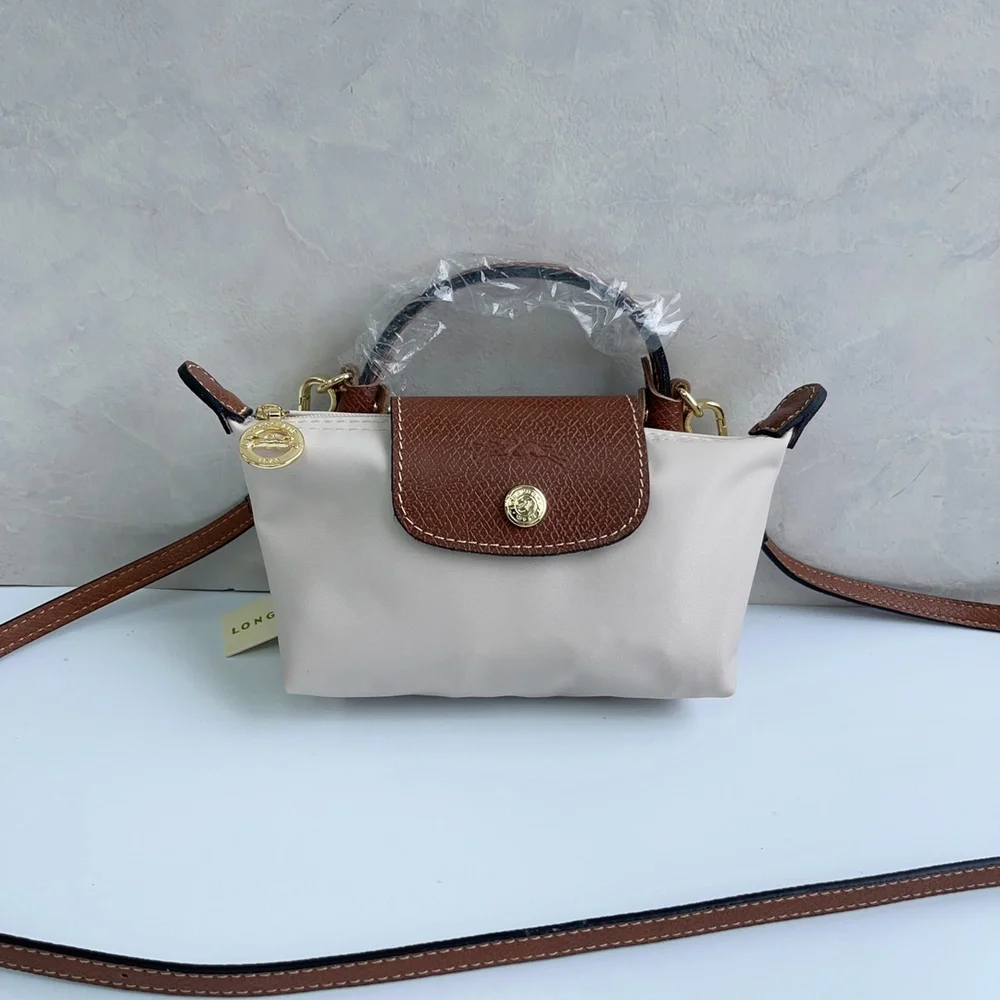 🍓Longchamp Cream Mini Crossbody Bag